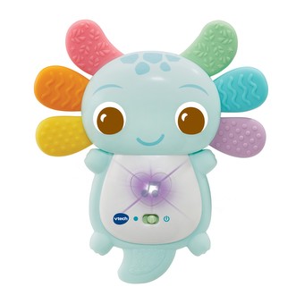 Rainbow Colours Axolotl Teether - Blue image